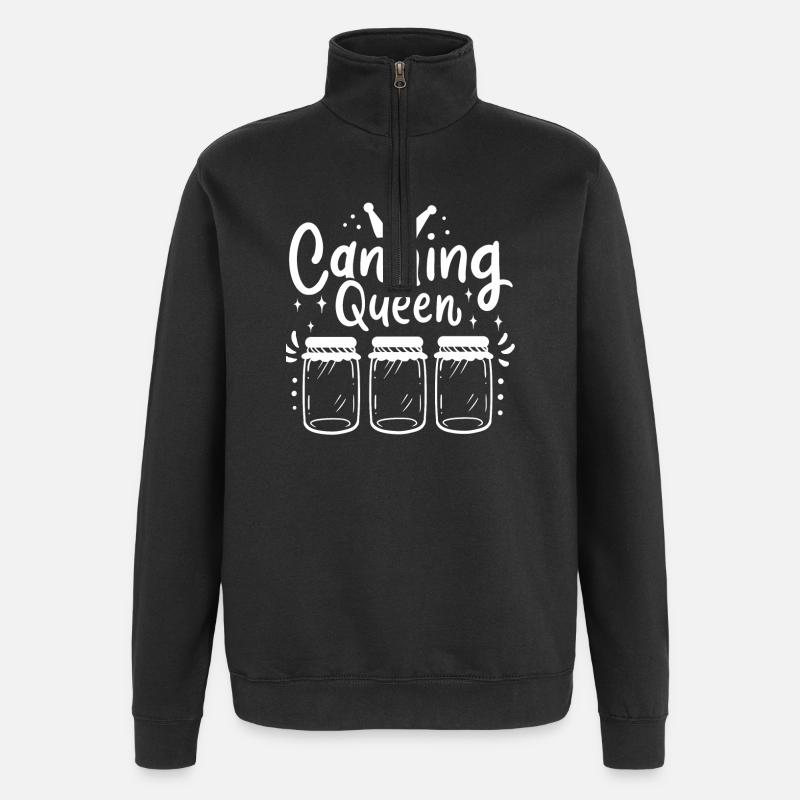 Einmachen Einmachgläser Marmelade - Quarter-Zip-Sweatshirt - Schwarz