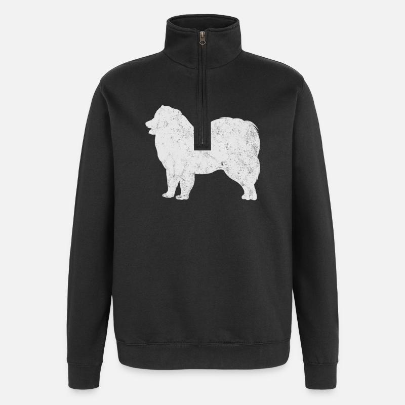 Samoyed Samoyed dog owner - Quarter-Zip Sweatshirt - black