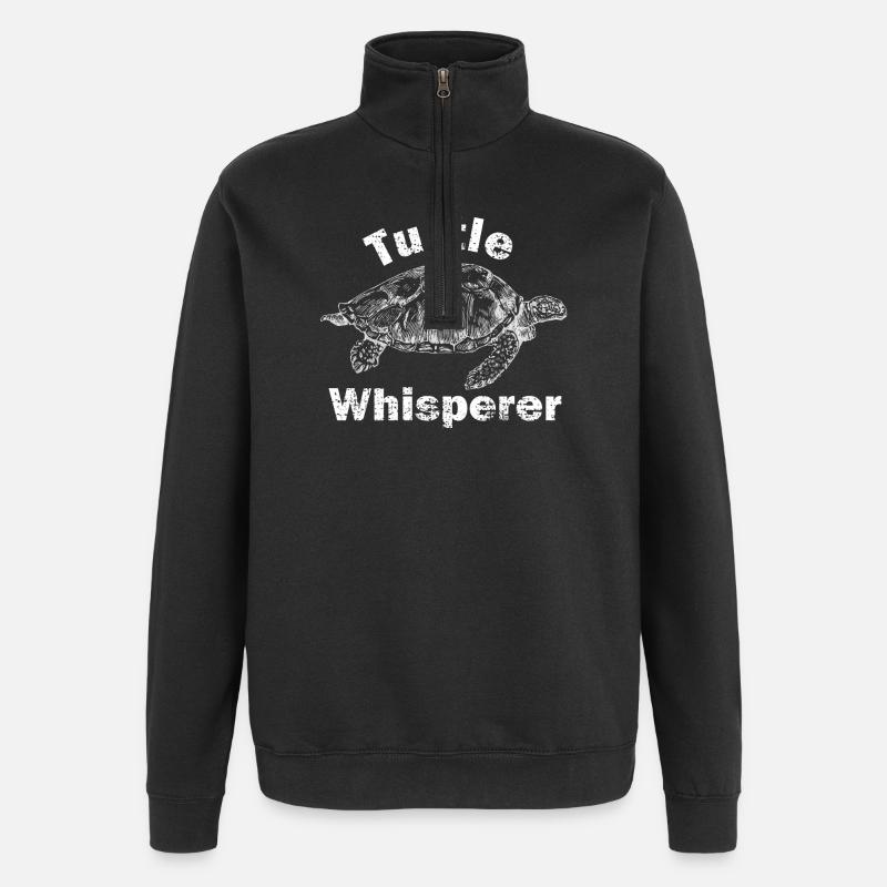 turtle - Quarter-Zip Sweatshirt - black