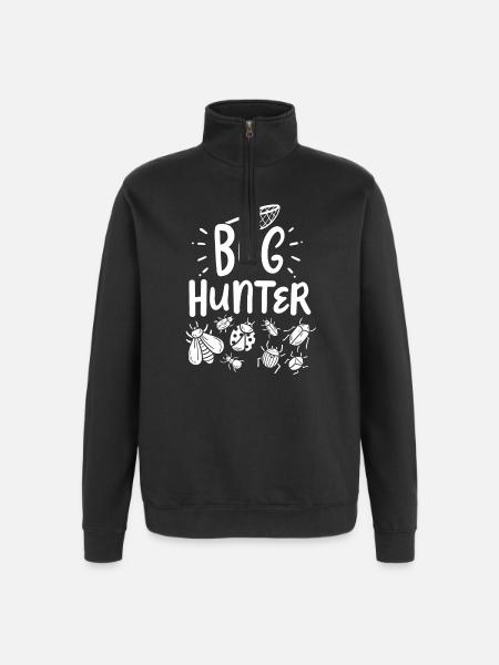 Insectes Chasseurs d’insectes - Sweat à zip 1/4 - noir