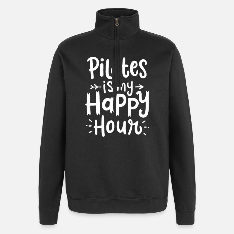 Souffleur de feuillage jardinier - Sweat à zip 1/4 - noir