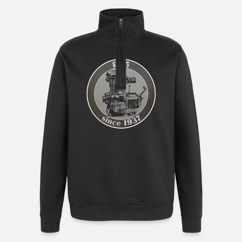 R35 since 1937 - Sweat à zip 1/4 - noir