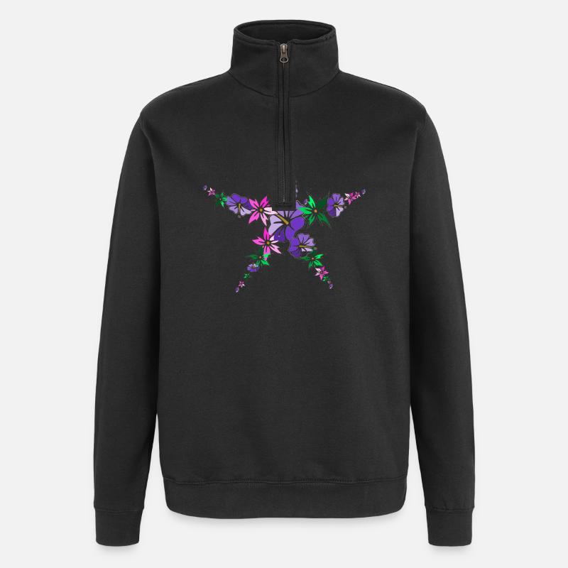 Polynesia - Quarter-Zip Sweatshirt - black