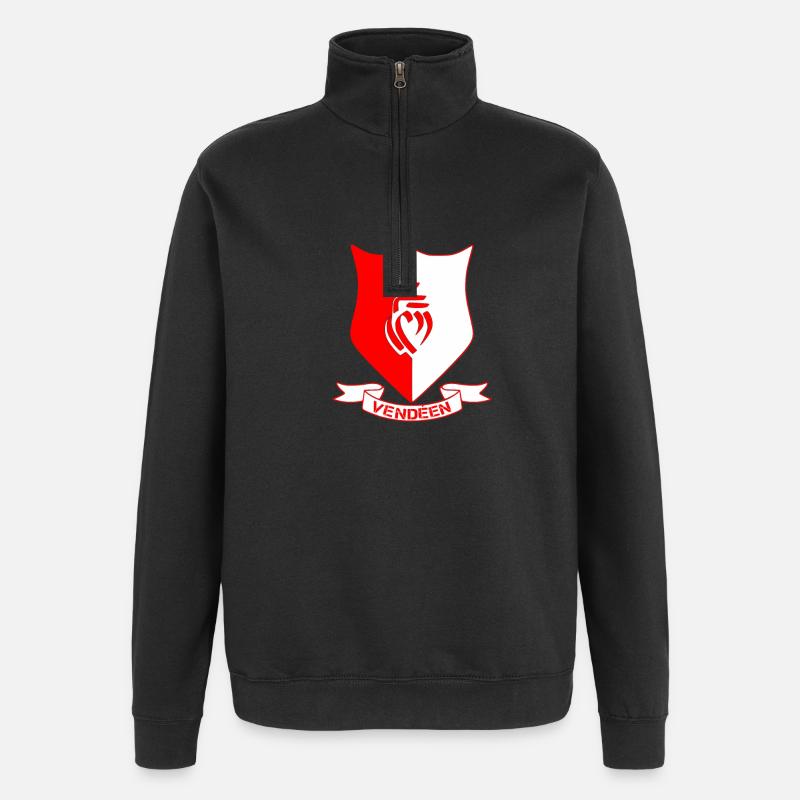 Käufer - Quarter-Zip-Sweatshirt - Schwarz
