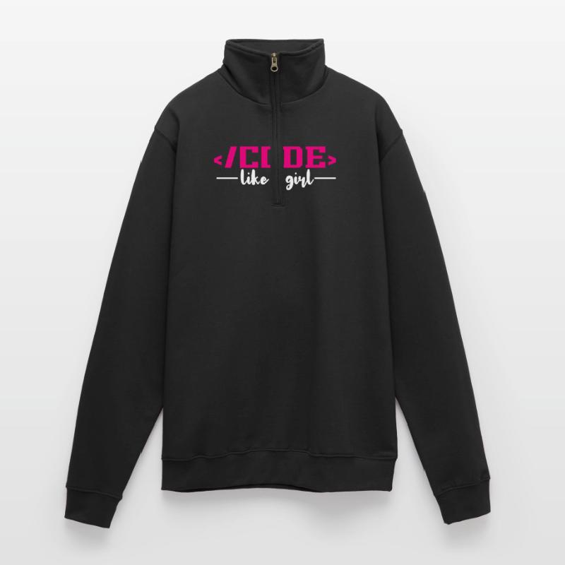 Coding Programming Computer Science Quarter-Zip Sweatshirt