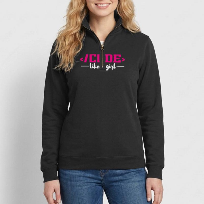 Coding Programming Computer Science Quarter-Zip Sweatshirt