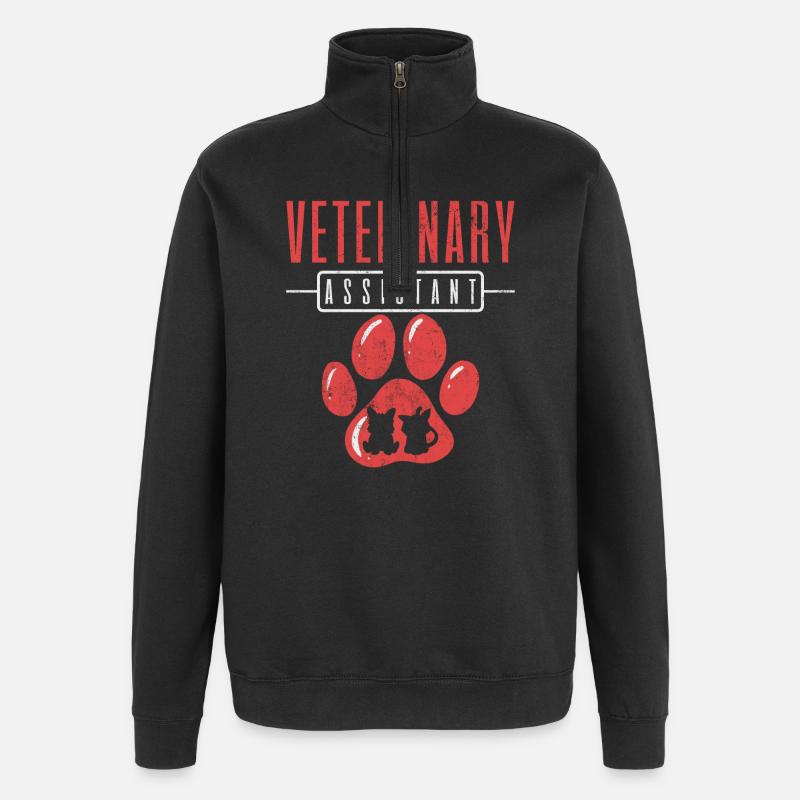 Assistant vétérinaire Vet Tech - Sweat à zip 1/4 - noir