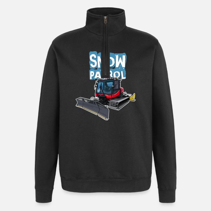 Snowcat Bully - Sweat à zip 1/4 - noir