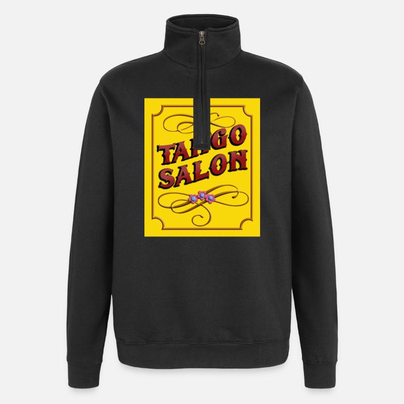Salon de tango - Sweat à zip 1/4 - noir
