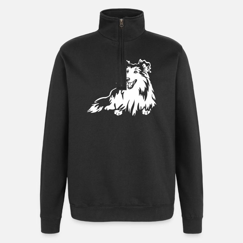 Sheltie "Black Edition" - Sweat à zip 1/4 - noir