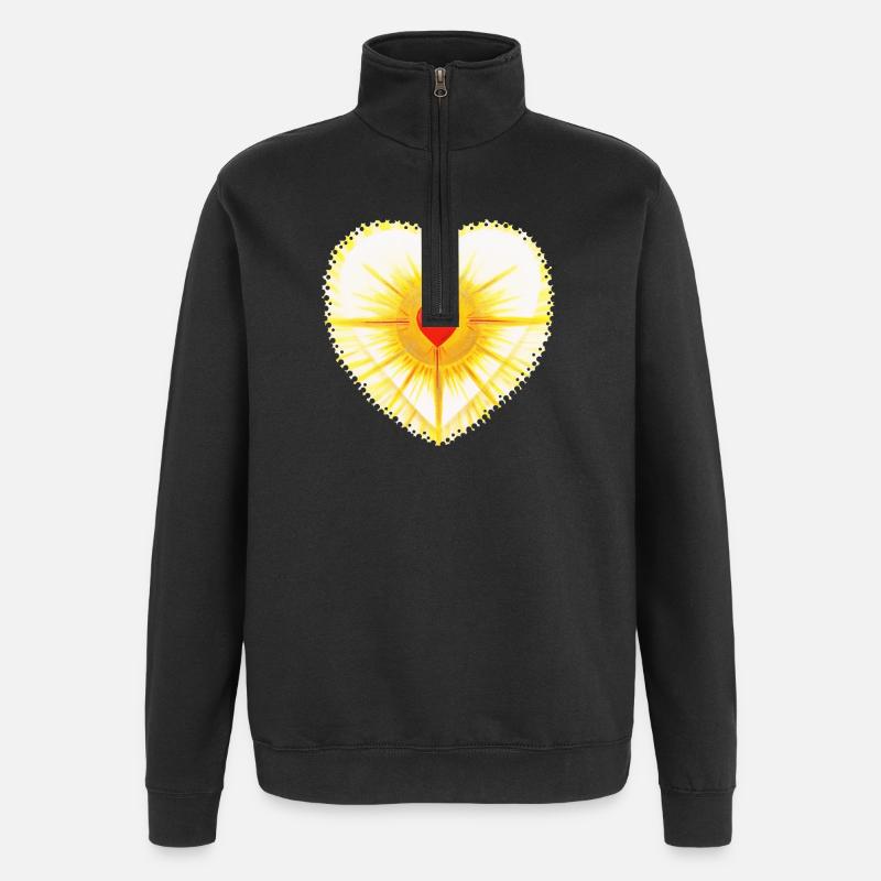 SonnenHerz - Sonja Ariel von Staden - Quarter-Zip-Sweatshirt - Schwarz