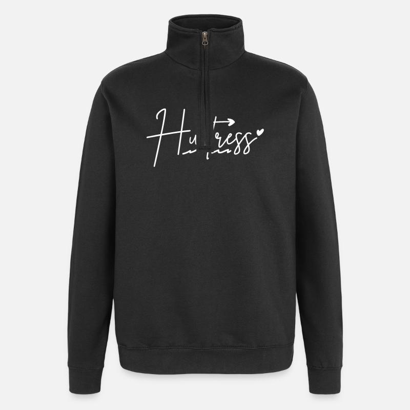 Jägerin - Quarter-Zip-Sweatshirt - Schwarz