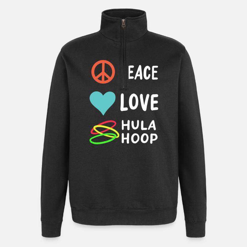 Hulahoop - Quarter-Zip Sweatshirt - black