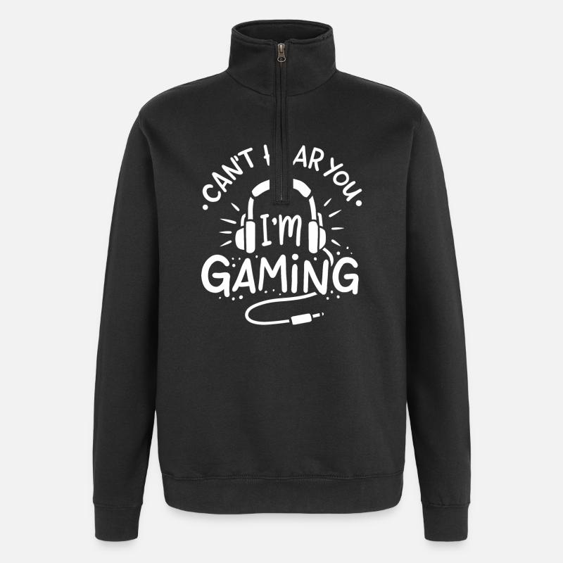 Gaming - Quarter-Zip Sweatshirt - black