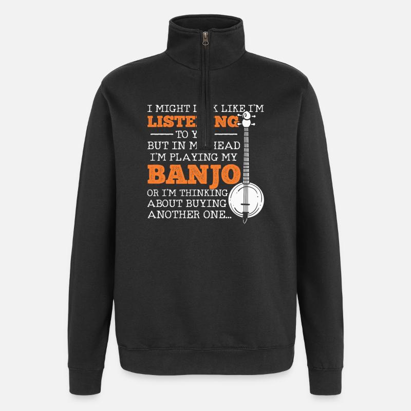 Banjo - Sweat à zip 1/4 - noir