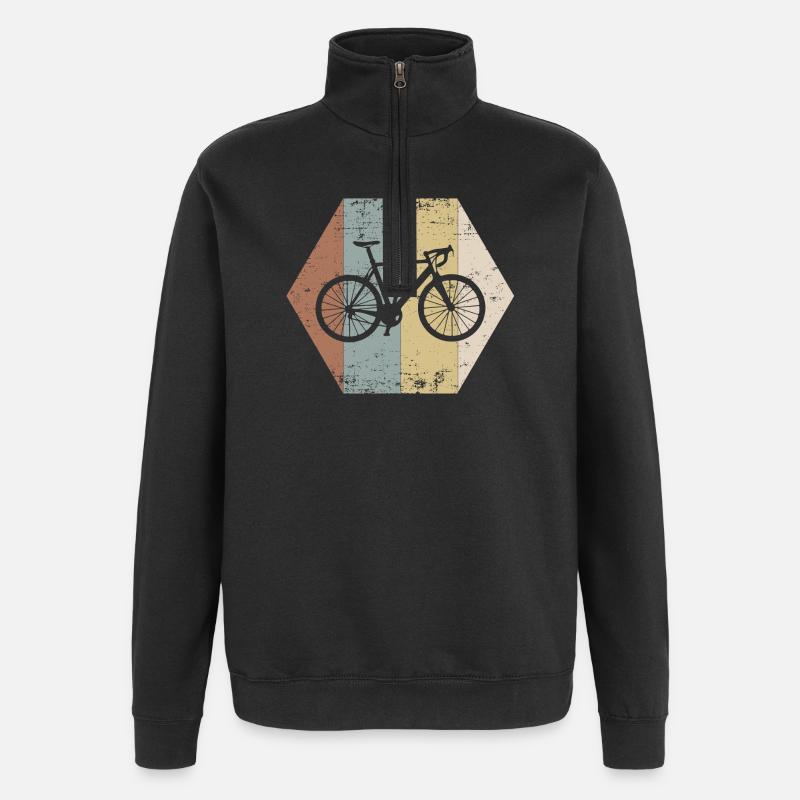 vélo - Sweat à zip 1/4 - noir