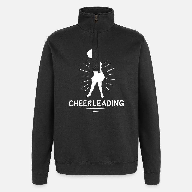 Cheerleading - Sweat à zip 1/4 - noir
