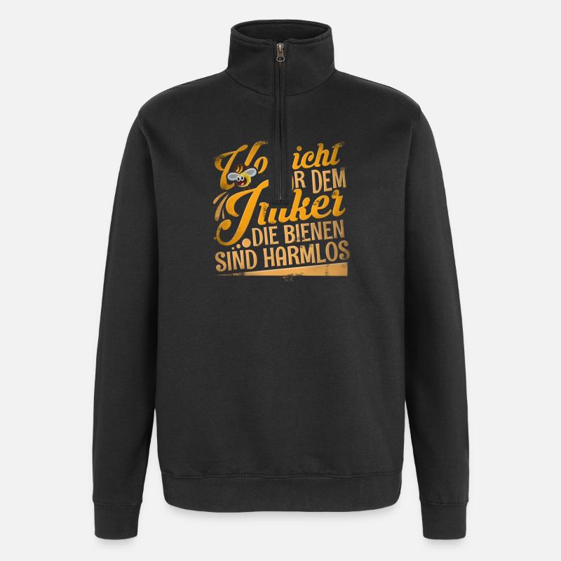 Imker - Quarter-Zip-Sweatshirt - Schwarz