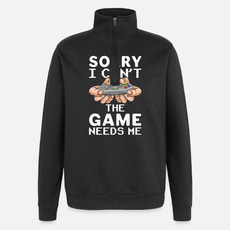 Jeux de joueurs - Sweat à zip 1/4 - noir