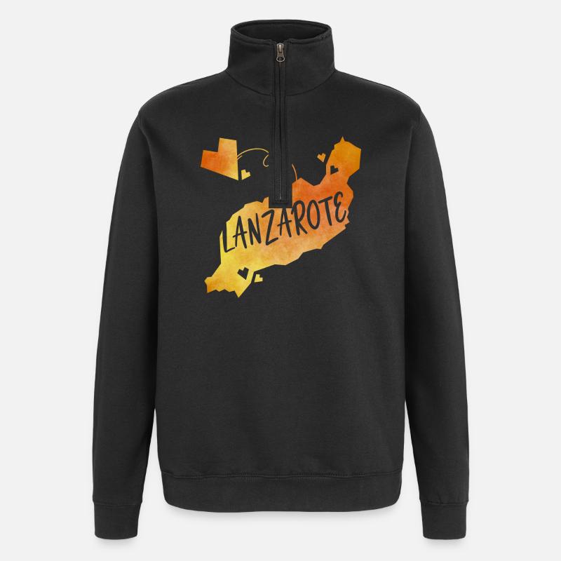 Lanzarote - Sweat à zip 1/4 - noir