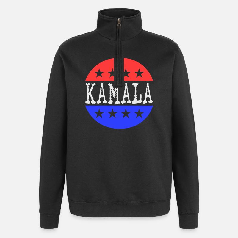 Kamala - Quarter-Zip-Sweatshirt - Schwarz