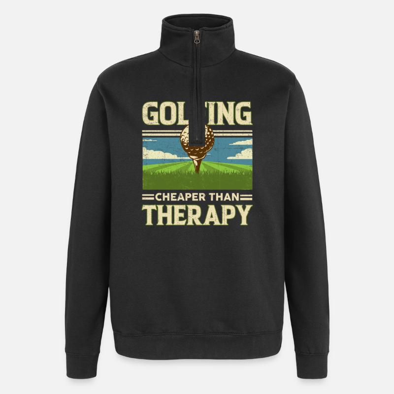 le golf - Sweat à zip 1/4 - noir