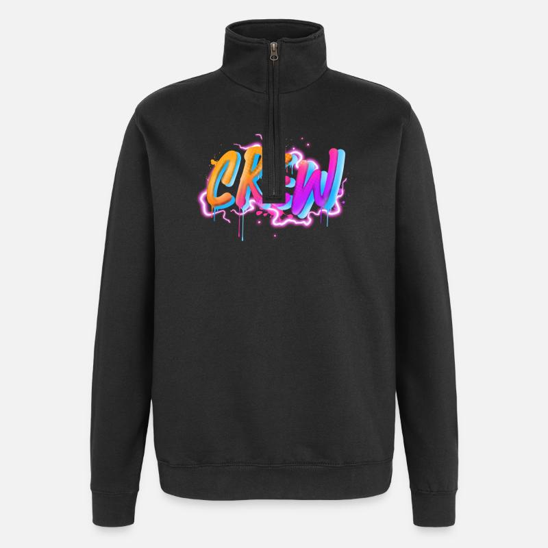 Équipage - Sweat à zip 1/4 - noir
