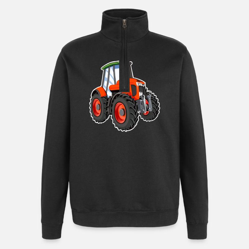Traktor - Quarter-Zip-Sweatshirt - Schwarz