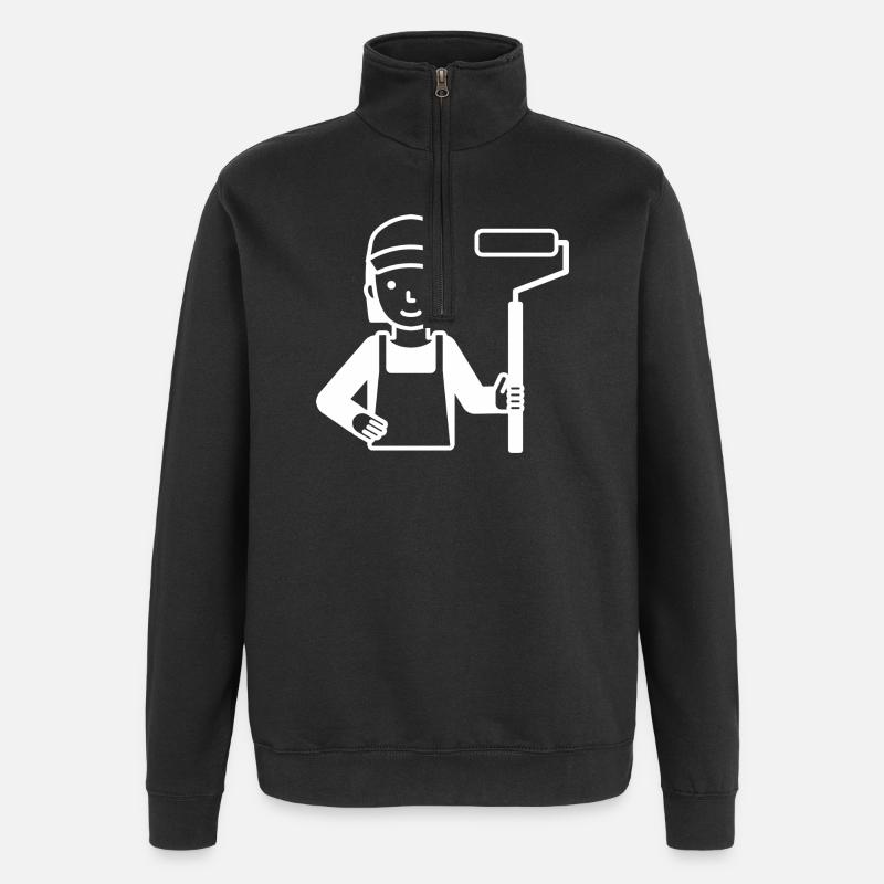 Painter Painter Painter - Quarter-Zip Sweatshirt - black