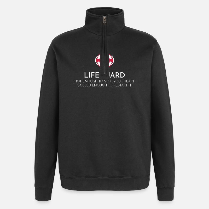 Lifeguard - Quarter-Zip Sweatshirt - black