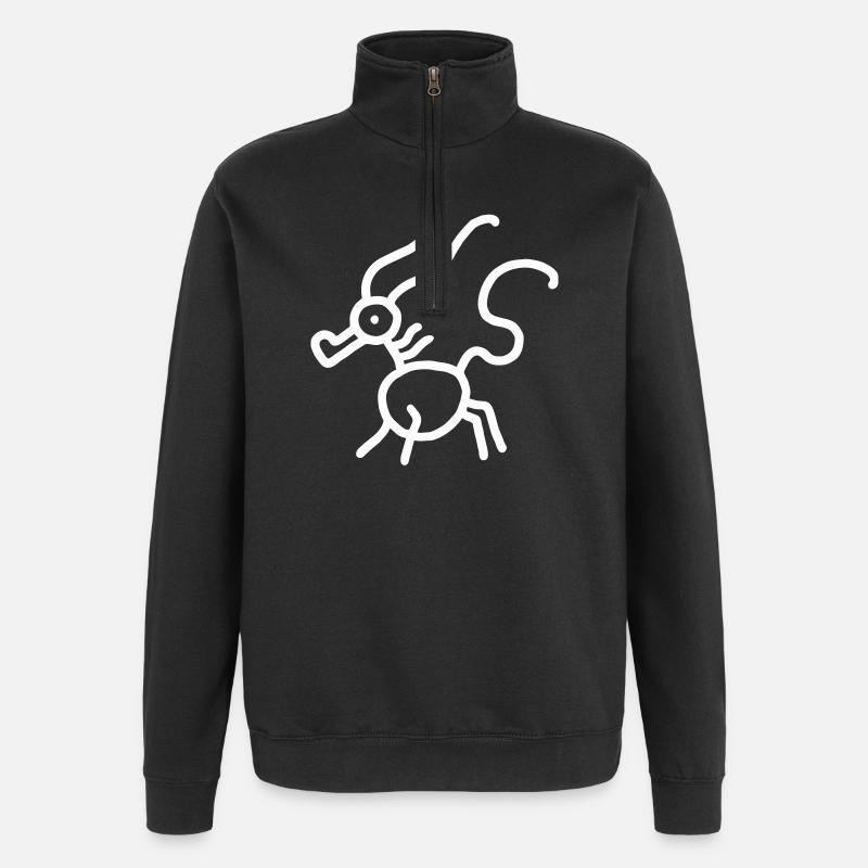 Dragon Minimal - Sweat à zip 1/4 - noir