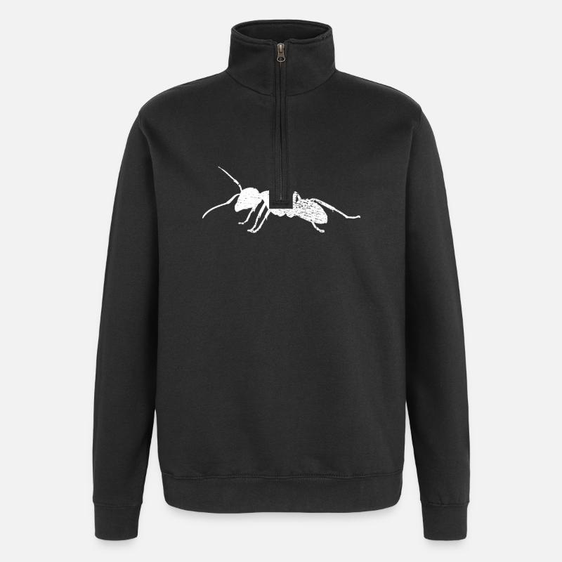 Sur: - Sweat à zip 1/4 - noir