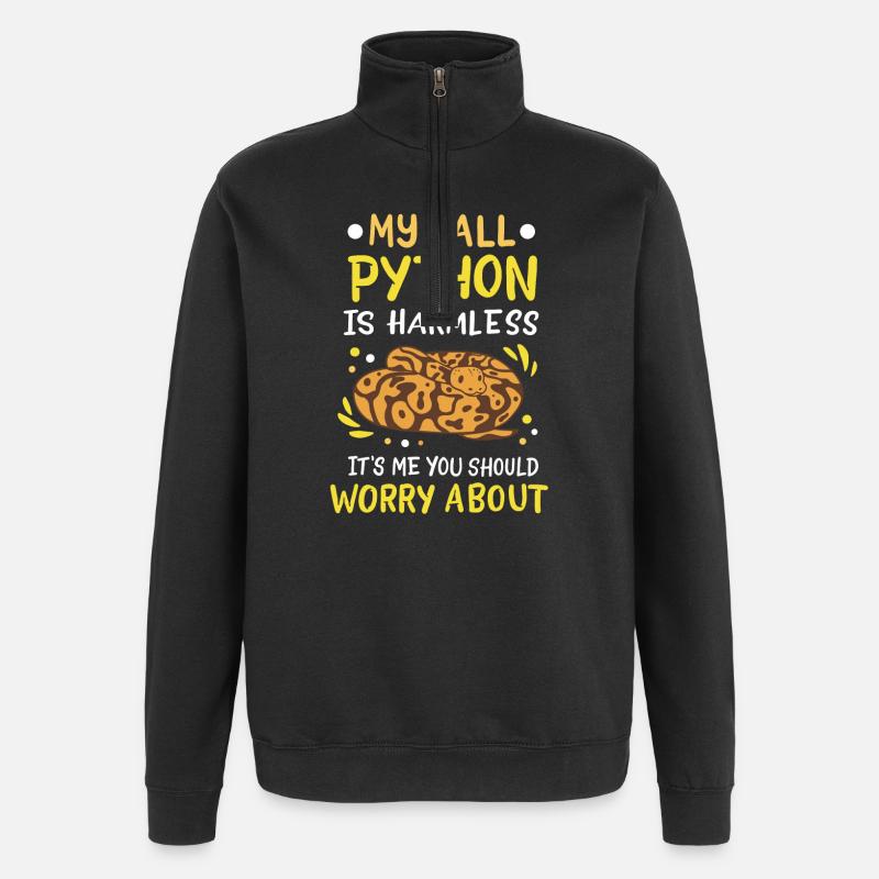 Boule Python - Sweat à zip 1/4 - noir