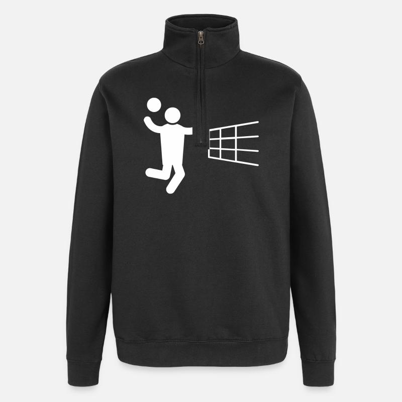 Volleyball volleyball joueuse de volley-ball - Sweat à zip 1/4 - noir