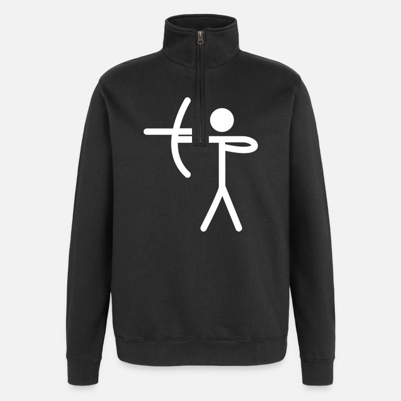 archery - Quarter-Zip Sweatshirt - black