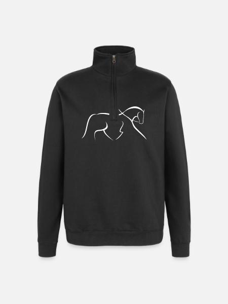 dressage - Quarter-Zip Sweatshirt - black