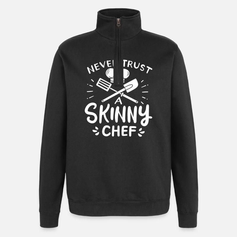 Chef Skinny Chef Cuisine - Sweat à zip 1/4 - noir
