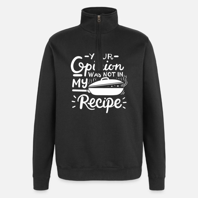 Cuisine Recette Cuisine - Sweat à zip 1/4 - noir