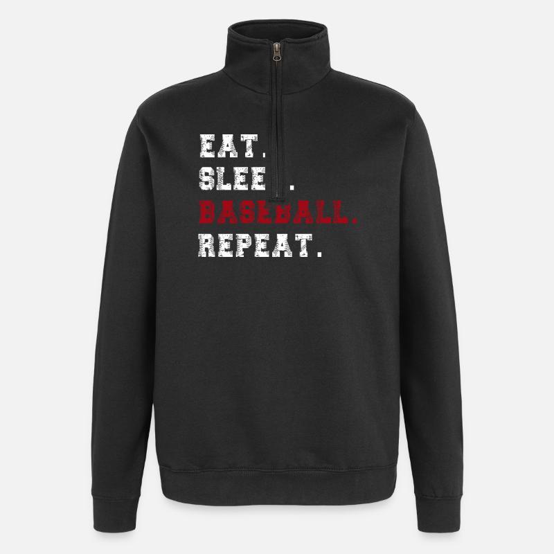 baseball - Quarter-Zip Sweatshirt - black