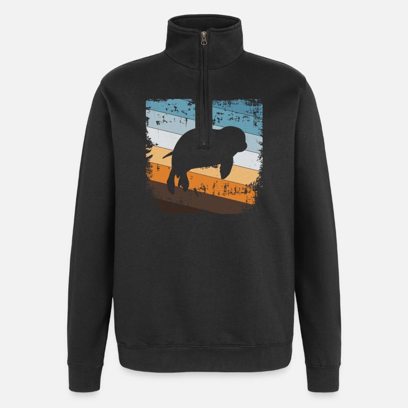 Seal - Quarter-Zip Sweatshirt - black