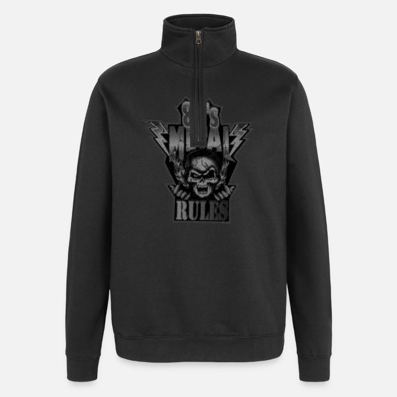 80black - Quarter-Zip Sweatshirt - black