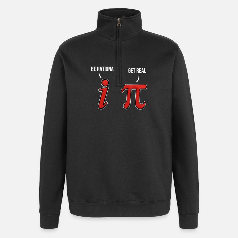 Pi Day Math Pi 3.14 - Sweat à zip 1/4 - noir