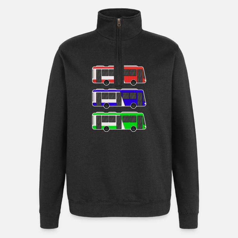 bus - Quarter-Zip Sweatshirt - black