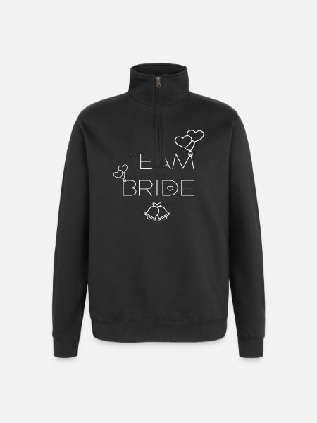 TEAM BRIDE - TEAM BRIDE - Quarter-Zip Sweatshirt - black