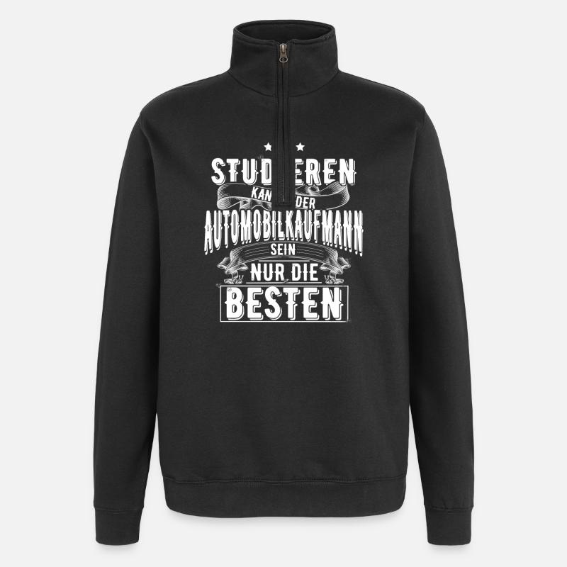 Automobilkaufmann - Quarter-Zip-Sweatshirt - Schwarz