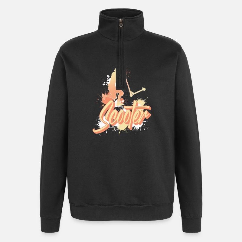 Scooter Tretroller E-Scooter - Sweat à zip 1/4 - noir