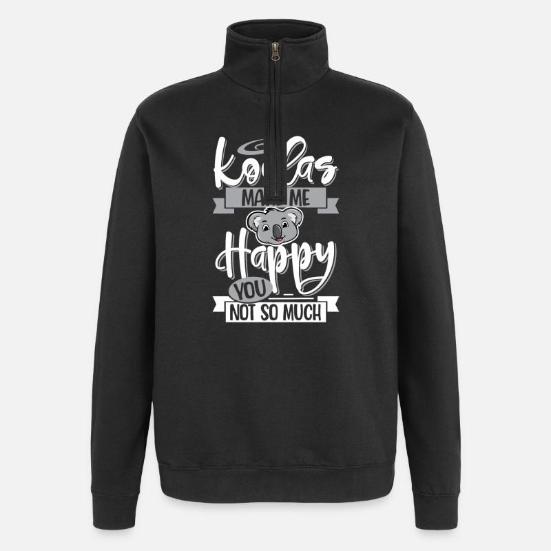 koala - Quarter-Zip Sweatshirt - black