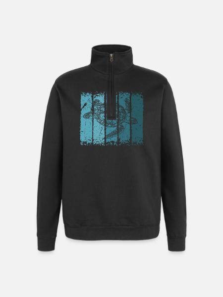 turtle - Quarter-Zip Sweatshirt - black