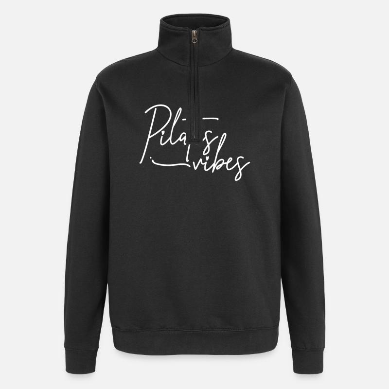 Pilates - Quarter-Zip-Sweatshirt - Schwarz