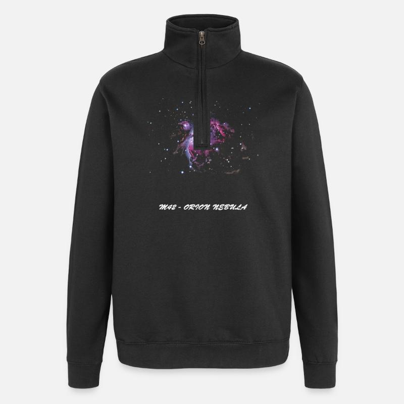 M42 - Nébuleuse d’Orion - Sweat à zip 1/4 - noir